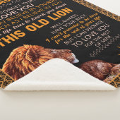 娘パーソナライズされたのライオン毛布へ シェルパブランケット (3/4)