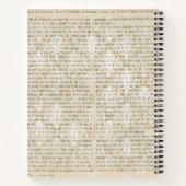 娘パーソナライズされたのレシピ ノートブック (裏面)