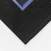 娘パーソナライズされたの母とパパBlへの手紙 フリースブランケット (角)