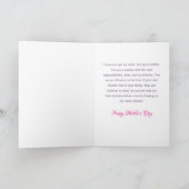 娘パーソナライズされたの母の日のカード カード (内部)