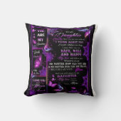 娘パーソナライズされたの毛布に蝶を クッション (正面)