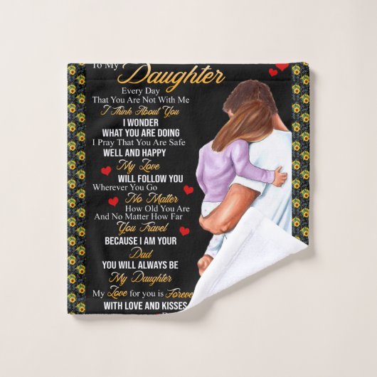 娘パーソナライズされたの毛布に ウォッシュタオル (ウォッシュタオル)