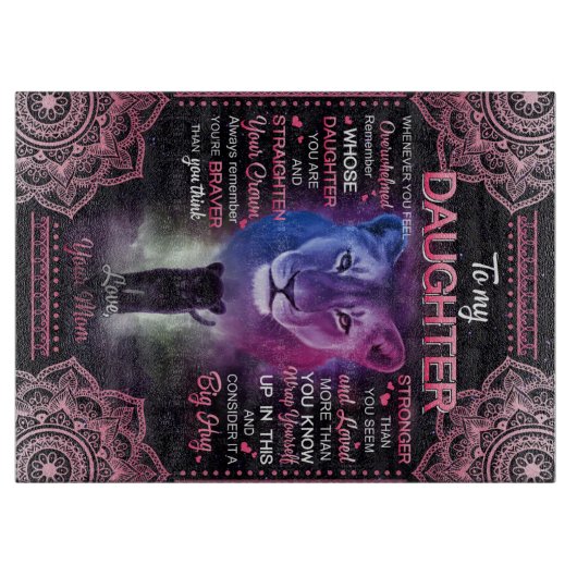 娘パーソナライズされたの毛布に カッティングボード (正面)