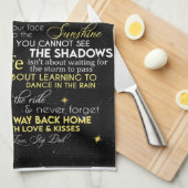 娘パーソナライズされたの毛布に キッチンタオル (四つ折り)