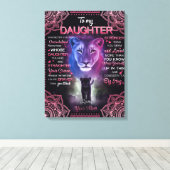 娘パーソナライズされたの毛布に キャンバスプリント (インサイチュ (ウッドフロア))