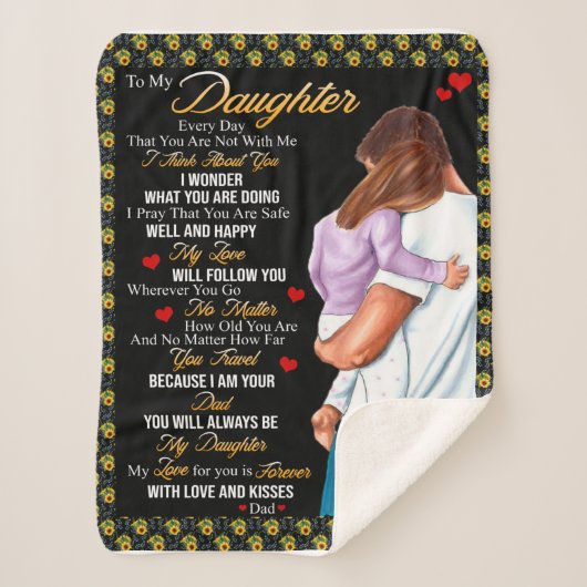 娘パーソナライズされたの毛布に シェルパブランケット (正面)