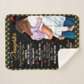 娘パーソナライズされたの毛布に シェルパブランケット (正面(横))