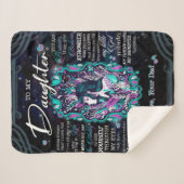 娘パーソナライズされたの毛布に シェルパブランケット (正面(横))