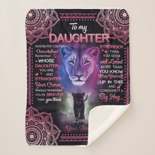 娘パーソナライズされたの毛布に シェルパブランケット (正面)