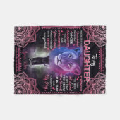 娘パーソナライズされたの毛布に フリースブランケット (正面(横))