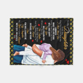 娘パーソナライズされたの毛布に フリースブランケット (正面(横))