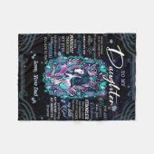 娘パーソナライズされたの毛布に フリースブランケット (正面(横))