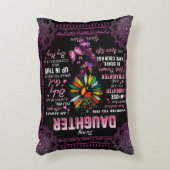 娘パーソナライズされたの蝶の毛布に アクセントクッション (正面(垂直))