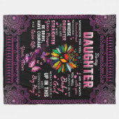 娘パーソナライズされたの蝶の毛布に フリースブランケット (正面(横))