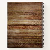 娘パーソナライズされたの赤フローラ ノートブック (裏面)