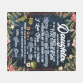 娘パーソナライズされたへのパパ フリースブランケット (正面(横))