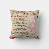 娘パーソナライズされたへの手紙 クッション (正面)