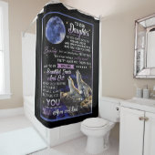 娘パーソナライズされたへの手紙 シャワーカーテン (インサイチュ)