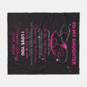 娘パーソナライズされたへの手紙 フリースブランケット (正面(横))