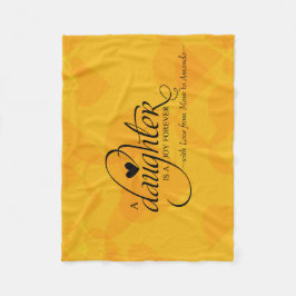 娘パーソナライズされたへの贈り物 フリースブランケット