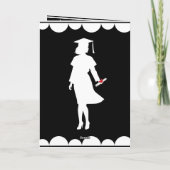 娘パーソナライズされた又は娘の卒業証書 カード (裏面)