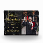 娘パーソナライズされた姪の卒業祝い フォトブロック (正面)