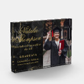 娘パーソナライズされた姪の卒業祝い フォトブロック (左)