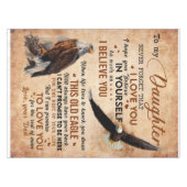 娘パーソナライズされた宛の手紙パパ テーブルクロス (正面(横))