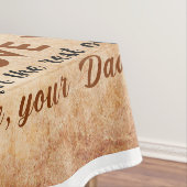 娘パーソナライズされた宛の手紙パパ テーブルクロス (インサイチュ)