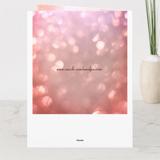 娘パーソナライズされた誕生日 カード (裏面)