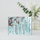 娘ライオン家族へのプレゼント, 娘の誕生日 ポストカード (スタンド正面)