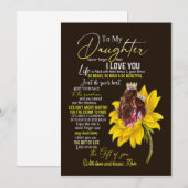 娘ラバー | 私の娘へ 愛しているよ ママ 招待状 (正面/裏面)