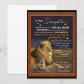 娘ラバー | 私の娘へ 愛するパパ 招待状 (正面/裏面)