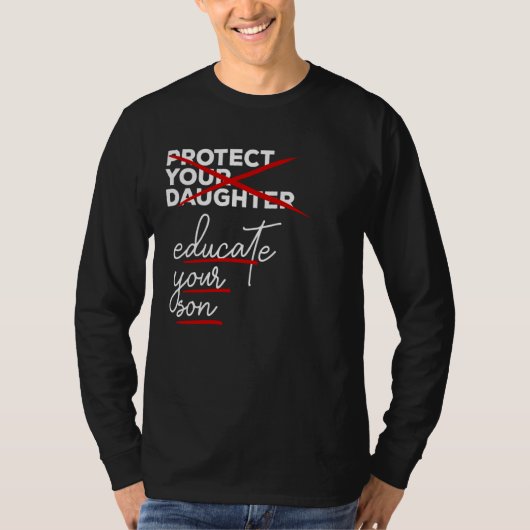 娘保護が息子の会話を教育する Tシャツ (正面)