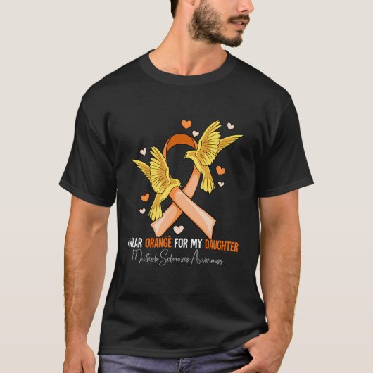 娘多発性硬化症認識度 Tシャツ (正面)