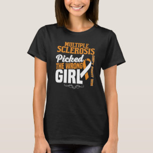 娘多発性硬化症認識度Ms.オレンジリ Tシャツ