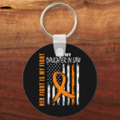 娘多発性硬化症認識度Ms Fl キーホルダー (正面)