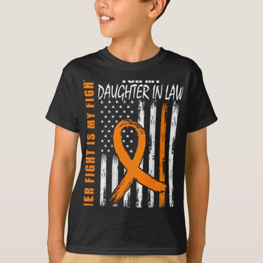 娘多発性硬化症認識度Ms Fl Tシャツ (正面)