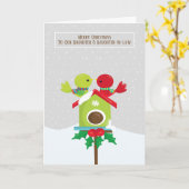 娘夫婦のクリスマス カード (黄色い花)