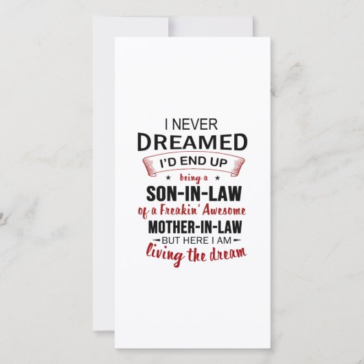 娘婿になるなんて夢にも思わなかった サンキューカード (正面)