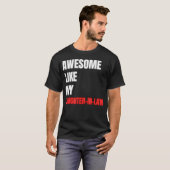 娘婿の奥さん大好きおもしろ父の日ギフト Tシャツ (正面フル)