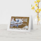 娘婿の誕生日カード カード (黄色い花)