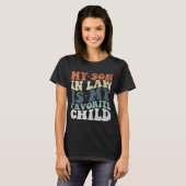 娘婿は私のお気に入りの子供 ティーシャツ 女性用 Tシャツ (正面フル)