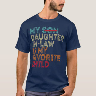 娘婿は私のお気に入りの子供 レトロなデザイン Tシャツ