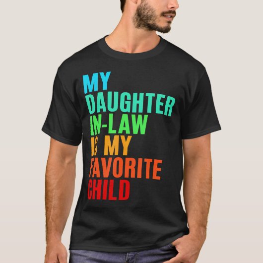 娘婿は私のお気に入りの子供 父 Tシャツ (正面)