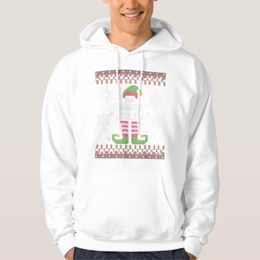 娘小妖精や小人醜いクリスマス パーカ (正面)
