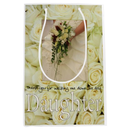 娘感謝していが私の歩くの通路 ミディアムペーパーバッグ (正面)