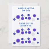 娘感謝していの名刺 サンキューカード (正面)