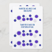 娘感謝していの名刺 サンキューカード (正面/裏面)