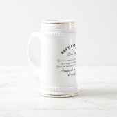 娘最高ののパパは永遠に黒 ビールジョッキ (正面左)